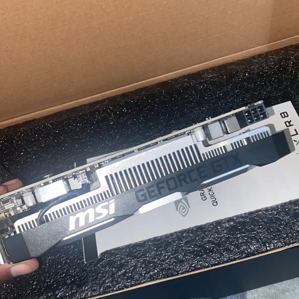 MSI Silver and grey gtx 1650